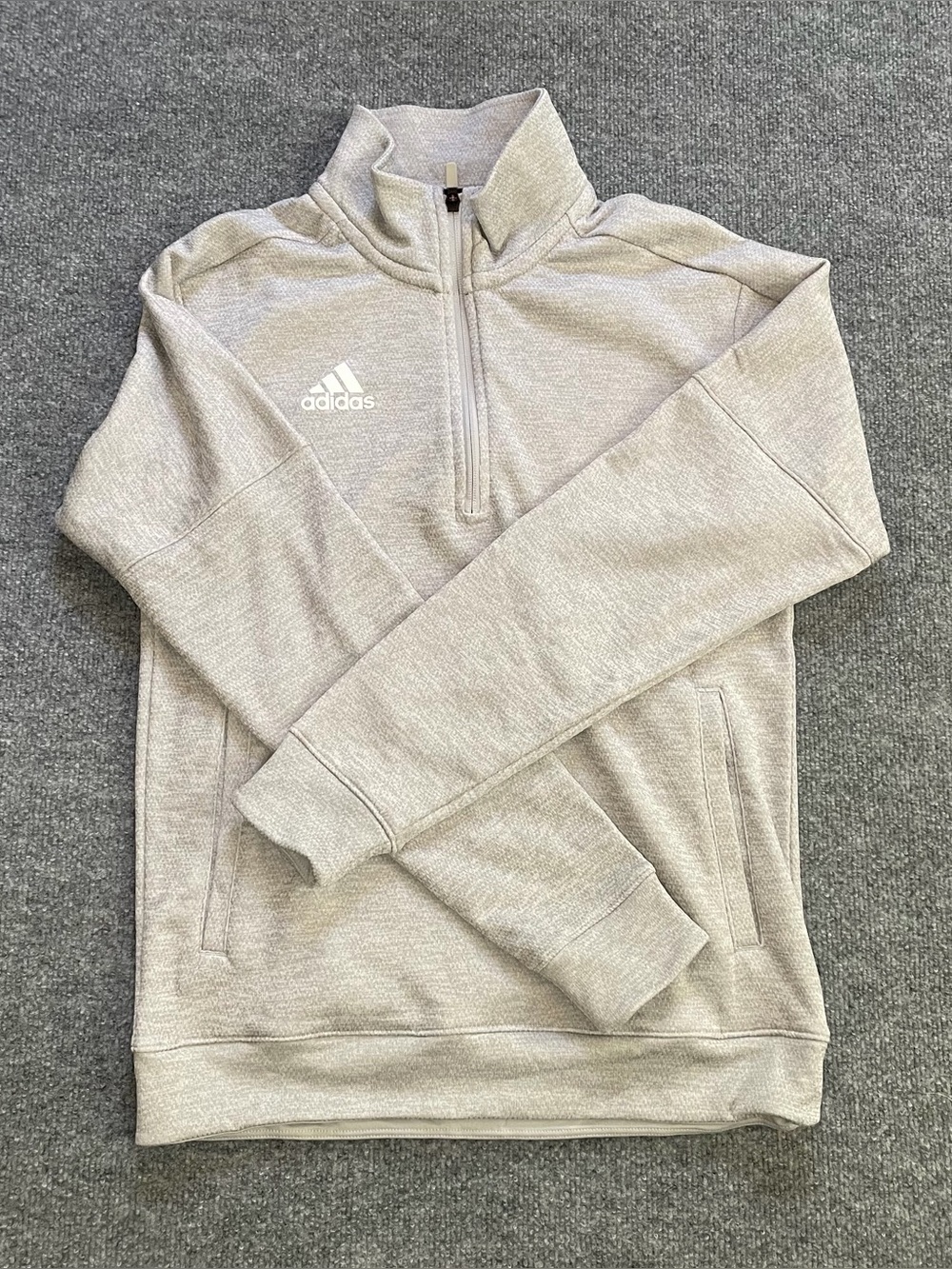 Adidas gray pullover quarter zip